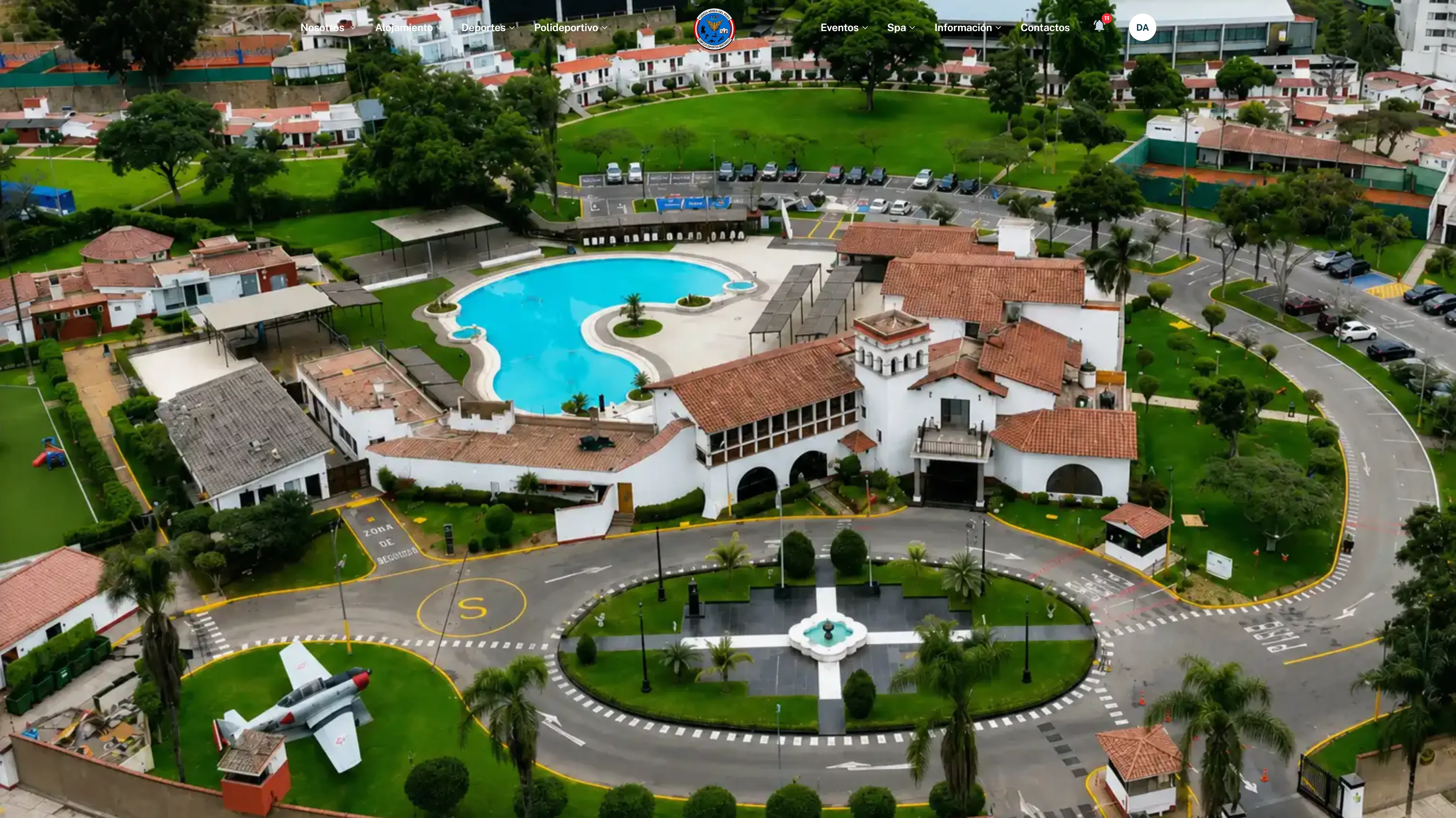Página principal de Complejo Deportivo Monterrico
